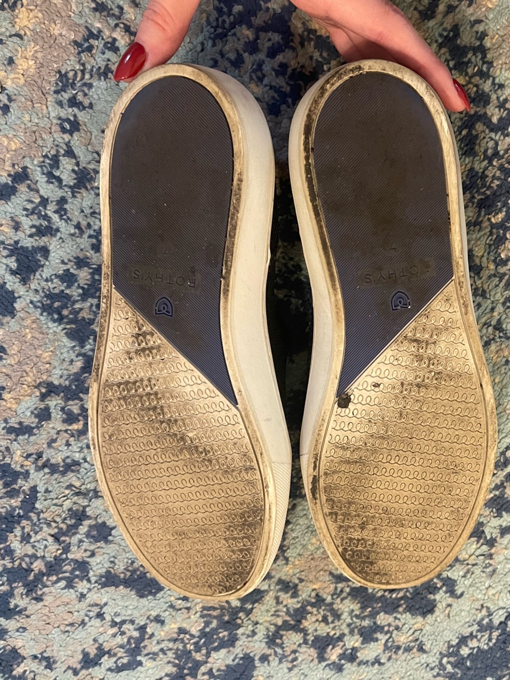 Rothy’s Slip On Sneaker - Black - Size 7 - Picture 6 of 6
